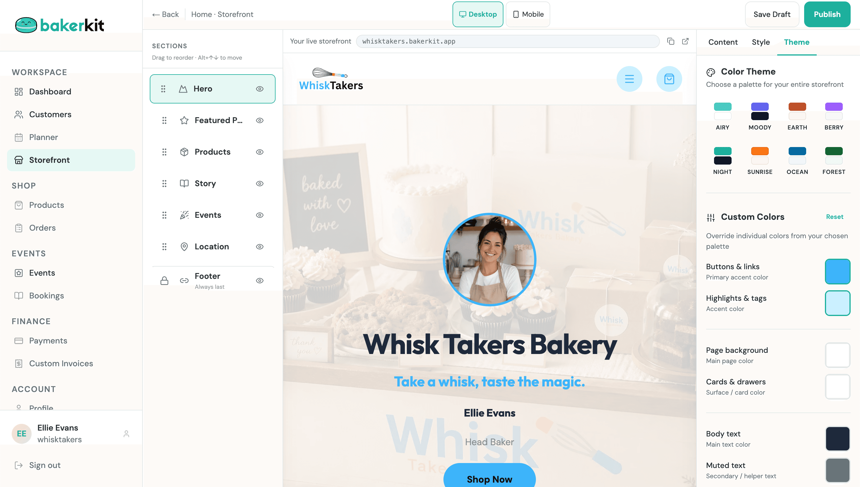 Bakerkit storefront